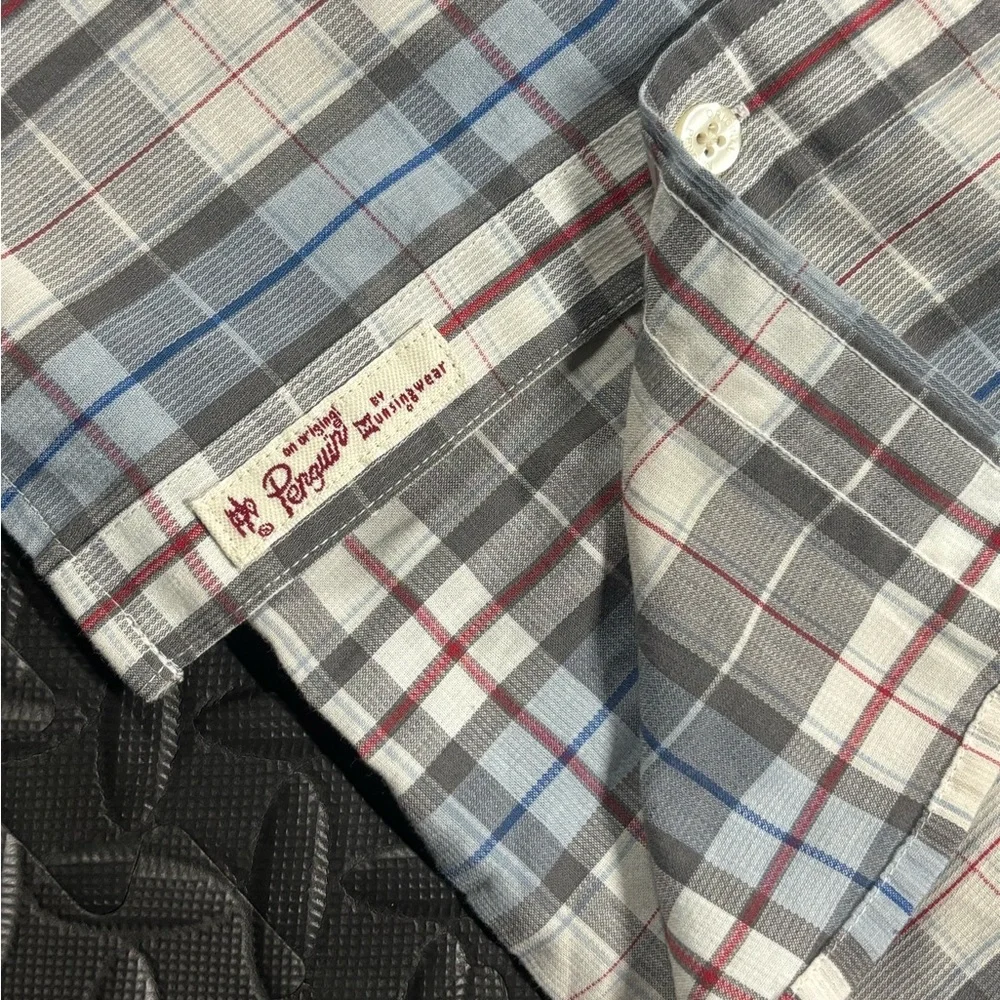 Original Penguin Plaid Button Down Shirt Men’s Classic Fit Long Sleeve - Picture 8 of 12